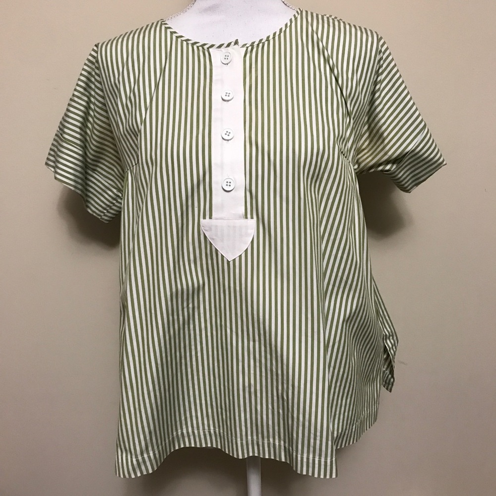 Valentine 100% Cotton Popover Top Size 6